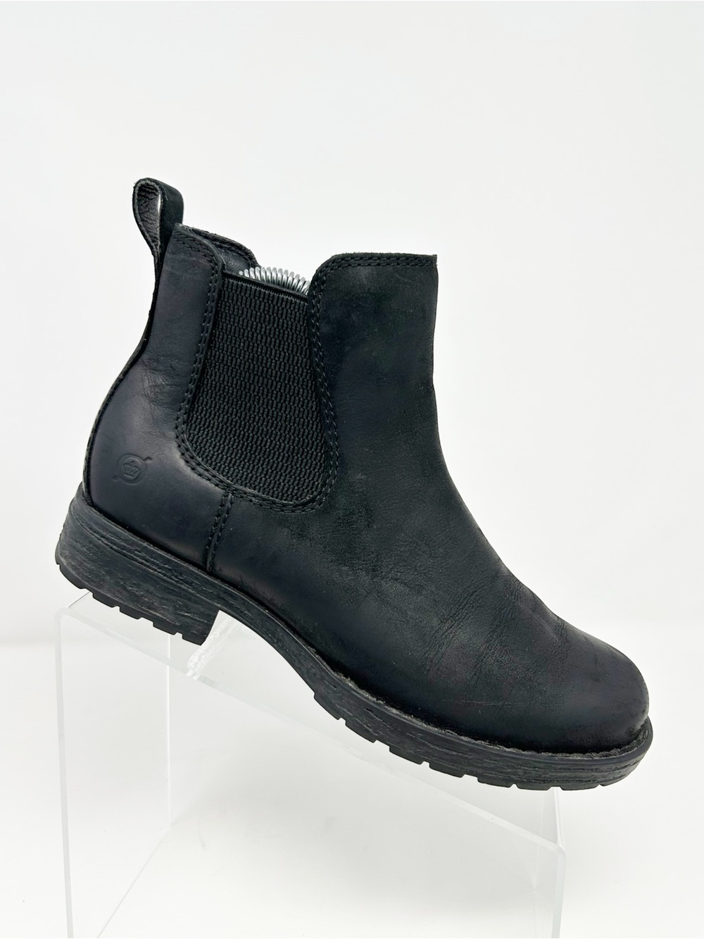 Børn Cove Chelsea Ankle Boots Womens Black Waterproof Lug Sole Pull-On Size 8